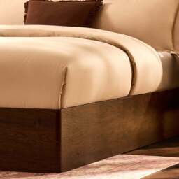 DUSK Hattie Ottoman Storage Bed - Wood Walnut - Double - thumbnail 6
