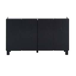 DUSK Avalon 4 Door Sideboard - Black Wood Effect - thumbnail 5