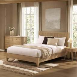 DUSK Hattie Bed Frame - Light Wood - Super King