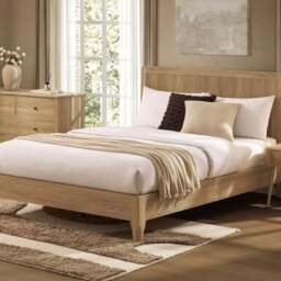 DUSK Hattie Bed Frame - Light Wood - Super King - thumbnail 3