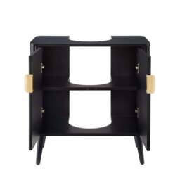 DUSK Hattie Under Sink Bathroom Cabinet - Black - thumbnail 6