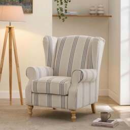 DUSK Nora Armchair - Natural Stripe - thumbnail 2