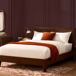 DUSK Hattie Bed Frame - Wood Walnut - Double - thumbnail 1