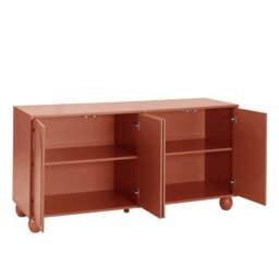DUSK Rachel Arch Front 4 Door Sideboard - Terracotta - thumbnail 5