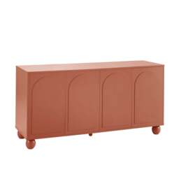 DUSK Rachel Arch Front 4 Door Sideboard - Terracotta - thumbnail 4