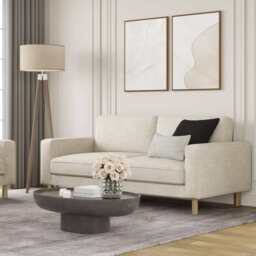 DUSK Soho 3 Seater Sofa - Ivory - thumbnail 2
