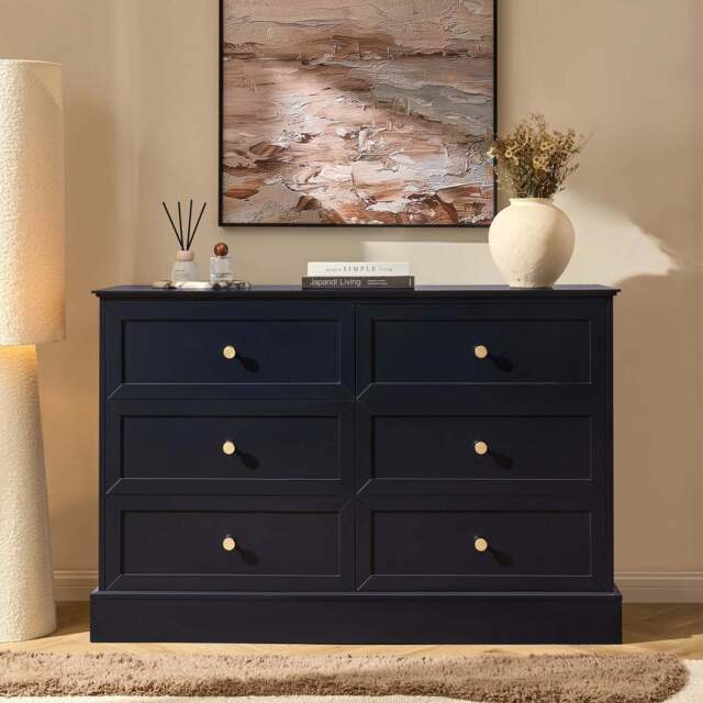 DUSK Ruby 6 Drawer Chest - Midnight - image 1