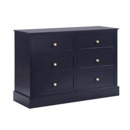 DUSK Ruby 6 Drawer Chest - Midnight - thumbnail 4