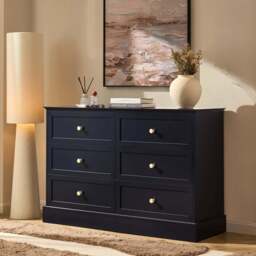 DUSK Ruby 6 Drawer Chest - Midnight - thumbnail 2