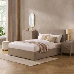DUSK Ascot Ottoman Storage Bed - Stone Grey - Double - thumbnail 2