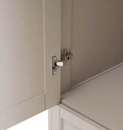 DUSK Ruby 2 Door Wardrobe with Drawer - Taupe - thumbnail 7