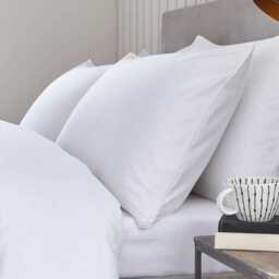 DUSK Cambridge 200 Thread Count Duvet Cover - Cotton - White - Single - thumbnail 5