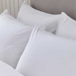 DUSK Cambridge 200 Thread Count Duvet Cover - Cotton - White - Single - thumbnail 6