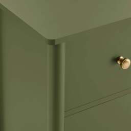 DUSK Betty 2 Door Storage Unit with Drawers - Olive - thumbnail 6