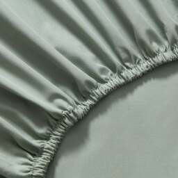 DUSK 200 Thread Count Plain-Dye Fitted Sheet - Olive - Deep - King Size - thumbnail 2