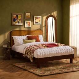 DUSK Seoul Bed Frame - Golden Haze Yellow - Super King - thumbnail 3