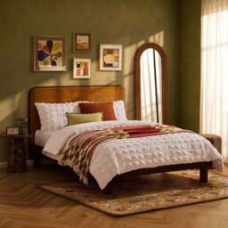 DUSK Seoul Bed Frame - Golden Haze Yellow - Super King - thumbnail 1