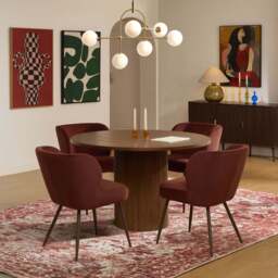 DUSK Mabel Set of 2 Dining Chairs - Terracotta - thumbnail 1