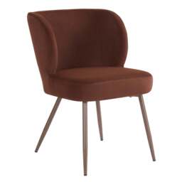DUSK Mabel Set of 2 Dining Chairs - Terracotta - thumbnail 4