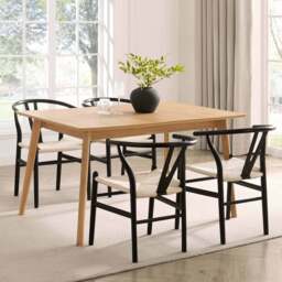 DUSK Heidi Oak 4-8 Seater Extendable Dining Table - Natural - thumbnail 2