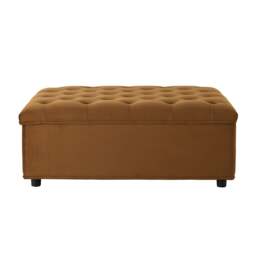 DUSK Kennadi Single Pouffe Sofa Bed - Muted Gold - thumbnail 4