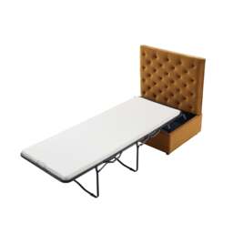 DUSK Kennadi Single Pouffe Sofa Bed - Muted Gold - thumbnail 9