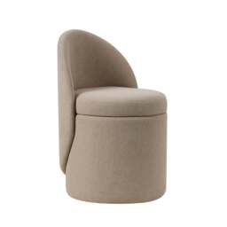 DUSK Primrose Dressing Table Storage Stool - Oatmeal - thumbnail 3