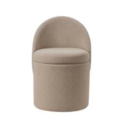 DUSK Primrose Dressing Table Storage Stool - Oatmeal - thumbnail 2