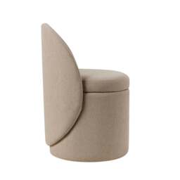 DUSK Primrose Dressing Table Storage Stool - Oatmeal - thumbnail 4