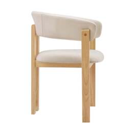DUSK Bridget Set of 2 Dining Chairs - Cream Linen - thumbnail 6