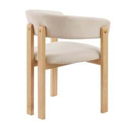 DUSK Bridget Set of 2 Dining Chairs - Cream Linen - thumbnail 5