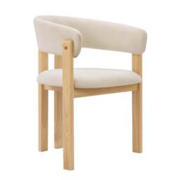 DUSK Bridget Set of 2 Dining Chairs - Cream Linen - thumbnail 7