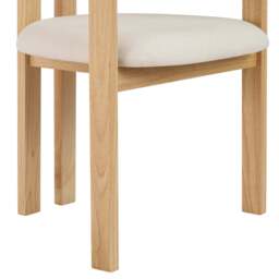 DUSK Bridget Set of 2 Dining Chairs - Cream Linen - thumbnail 8