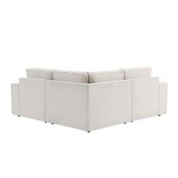 DUSK Brooklyn Small Corner Sofa - Chenille Ivory - thumbnail 6