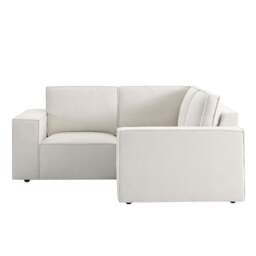 DUSK Brooklyn Small Corner Sofa - Chenille Ivory - thumbnail 4