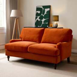 DUSK Hampshire 2 Seater Sofa - Bright Orange