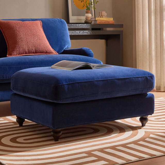 DUSK Hampshire Pouffe - Royal Blue - image 1