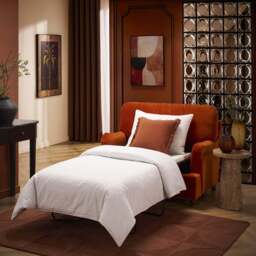 DUSK Hampshire Loveseat Sofa Bed - Bright Orange