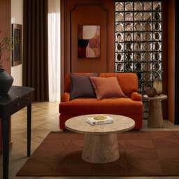 DUSK Hampshire Loveseat Sofa Bed - Bright Orange - thumbnail 3
