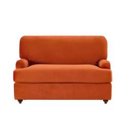DUSK Hampshire Loveseat Sofa Bed - Bright Orange - thumbnail 4
