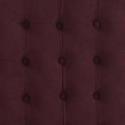DUSK Paisley Buttoned Round Storage Pouffe - Berry - thumbnail 4