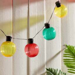 DUSK 10 Indoor/Outdoor Fiesta Colourful String Lights (Battery Powered) - Multicoloured - thumbnail 3