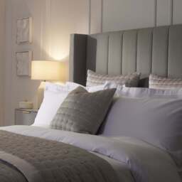 DUSK Vienna Quilted Satin Bedspread 2.5m x 2.6m - Champagne - thumbnail 7