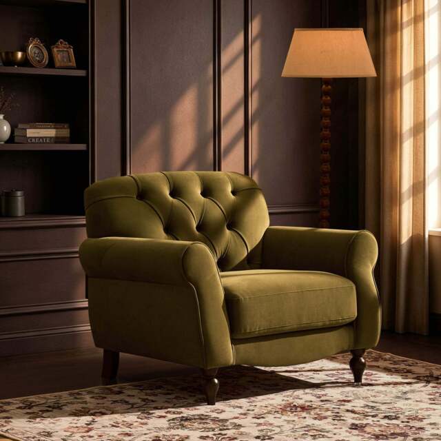 DUSK Hebden Armchair - Muted Moss - image 1