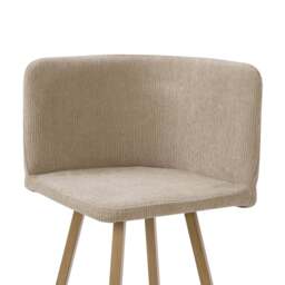 DUSK Ava Space Saver 4 Seater Dining Table and Chairs - Mushroom - thumbnail 8