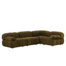 DUSK Bondi Small Right Hand L Shape Sofa -  Rich Green - thumbnail 3