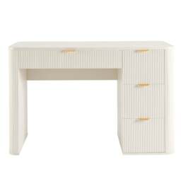 DUSK Hattie Large Dressing Table with Drawers - Warm White - thumbnail 3