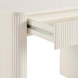 DUSK Hattie Large Dressing Table with Drawers - Warm White - thumbnail 5