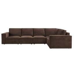 DUSK Brooklyn Large Right Hand L-Shape Sofa - Cappuccino - thumbnail 5