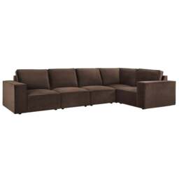 DUSK Brooklyn Large Right Hand L-Shape Sofa - Cappuccino - thumbnail 6